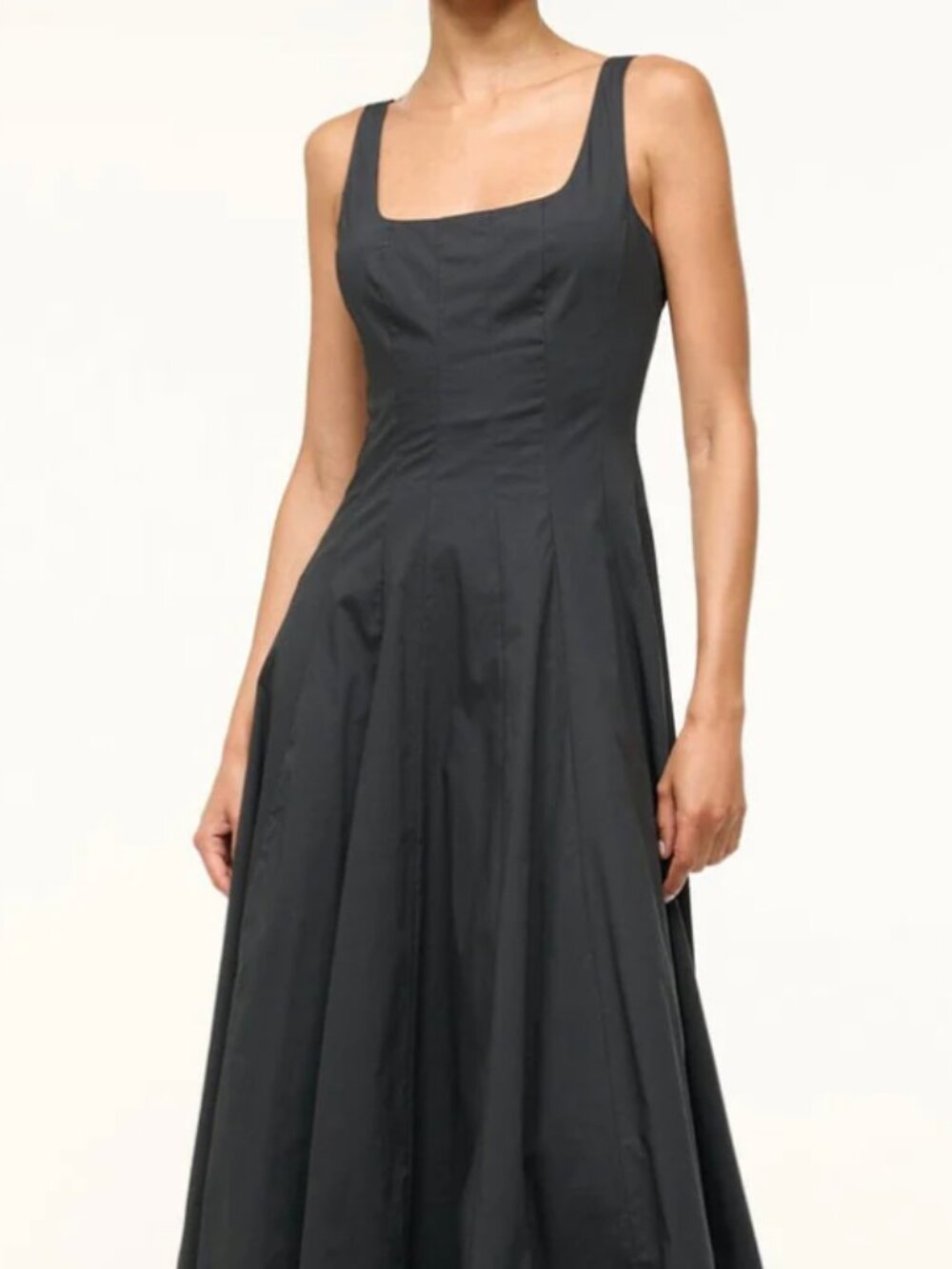 STAUD Wells Midi Dress Size 8